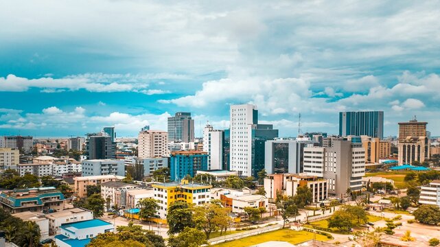 Lagos City Skyline